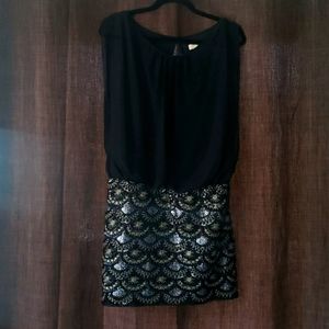 Aidan Mattox mini dress with embellished skirt